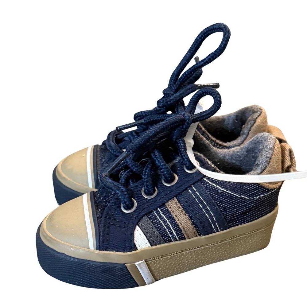 Koala Kids‎ Stylish Navy and Tan Infant Sneakers Size 3